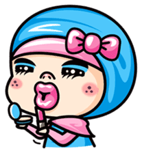 Som O Color full hijab girl 2 sticker #7823020