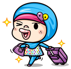 Som O Color full hijab girl 2 sticker #7823021