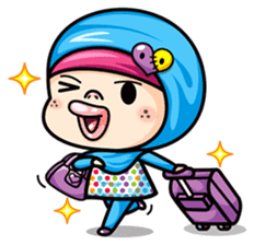 Som O Color full hijab girl 2 sticker #7823021