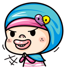 Som O Color full hijab girl 2 sticker #7823023