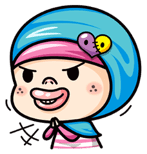 Som O Color full hijab girl 2 sticker #7823023