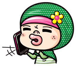 Som O Color full hijab girl 2 sticker #7823029