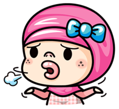 Som O Color full hijab girl 2 sticker #7823031