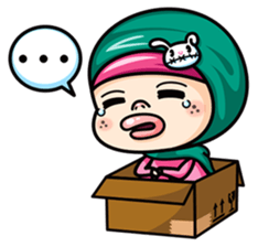 Som O Color full hijab girl 2 sticker #7823033