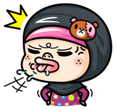 Som O Color full hijab girl 2 sticker #7823035