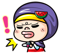 Som O Color full hijab girl 2 sticker #7823047