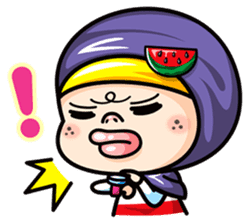 Som O Color full hijab girl 2 sticker #7823047