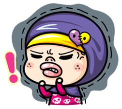 Som O Color full hijab girl 2 sticker #7823049