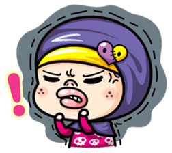 Som O Color full hijab girl 2 sticker #7823049