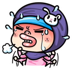 Som O Color full hijab girl 2 sticker #7823051