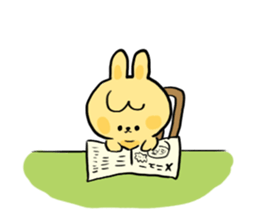 Noisy rabbit sticker #7824294