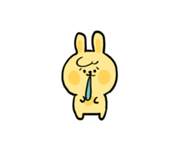 Noisy rabbit sticker #7824299