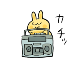 Noisy rabbit sticker #7824303