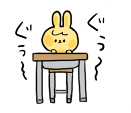 Noisy rabbit sticker #7824316