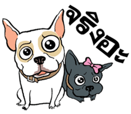 French Bulldogs, Lucky&Lucy sticker #7824333