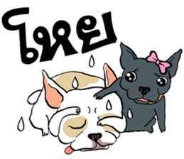 French Bulldogs, Lucky&Lucy sticker #7824336