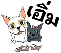 French Bulldogs, Lucky&Lucy sticker #7824340