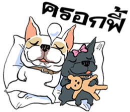 French Bulldogs, Lucky&Lucy sticker #7824348