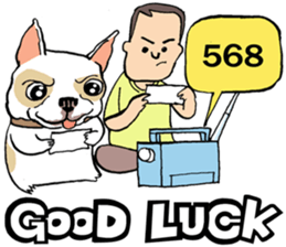 French Bulldogs, Lucky&Lucy sticker #7824364