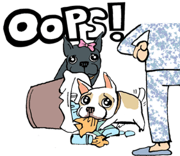 French Bulldogs, Lucky&Lucy sticker #7824365