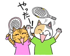 tenniscats sticker #7824485