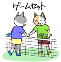 tenniscats sticker #7824487