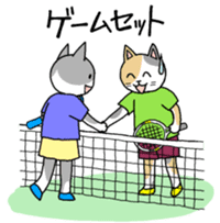 tenniscats sticker #7824487