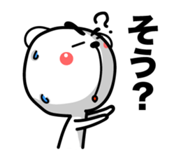 Bear of Eyebrows Zero sticker #7825207