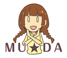 irony girl sticker #7826140