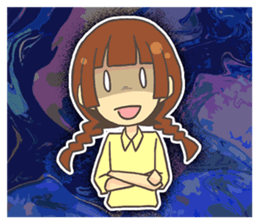 irony girl sticker #7826165