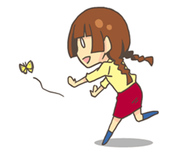 irony girl sticker #7826167