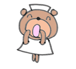 Bear nurse sticker #7826291