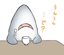 Funny shark sticker #7829375