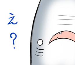 Funny shark sticker #7829385