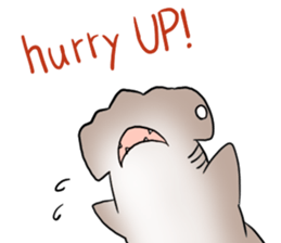 Funny shark sticker #7829396