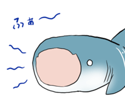 Funny shark sticker #7829408