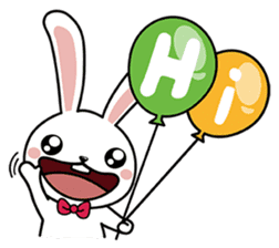 Bobo Bunny's Happy Balloons Life sticker #7829892