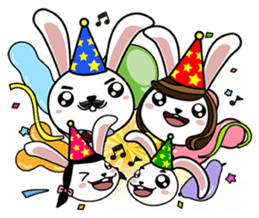 Bobo Bunny's Happy Balloons Life sticker #7829931