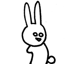 eye-rolling Rabbits n Cats 2 sticker #7829975