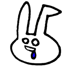 eye-rolling Rabbits n Cats 2 sticker #7829982