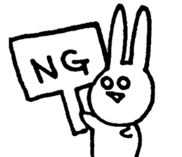 eye-rolling Rabbits n Cats 2 sticker #7829989