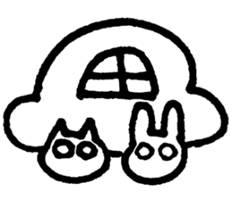 eye-rolling Rabbits n Cats 2 sticker #7829992