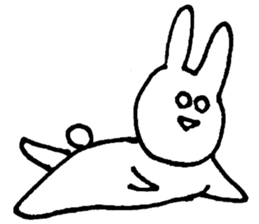 eye-rolling Rabbits n Cats 2 sticker #7830004