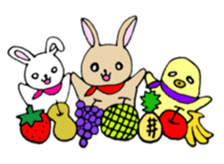 Animals in the woods sticker #7830573