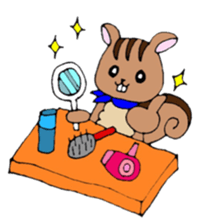 Animals in the woods sticker #7830587