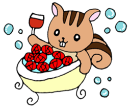 Animals in the woods sticker #7830592