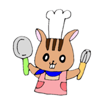 Animals in the woods sticker #7830610