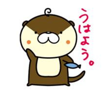 Negative otter sticker #7831252