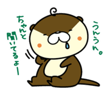 Negative otter sticker #7831253