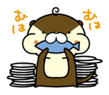 Negative otter sticker #7831259